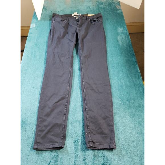 LOGG Jeans Sz 12 Womens Blue Stretch Pants Mid Rise Ladies Slim Straight NWT - Picture 2 of 15